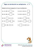 Règle de distributivité dans la multiplication n°2