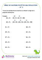 Règle de distributivité dans la multiplication n°3