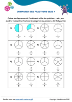 Comparer des fractions quiz 4