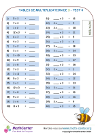 3 tables de multiplication - test 4