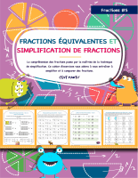 Fractions équivalentes et simplification de fractions
