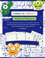 Formes 3d - partie 2 - patrons des formes en 3d