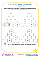 L'hexagone numérique de sally - puzzle 5a