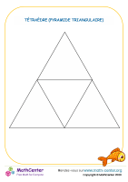 Tétraèdre (pyramide à base triangulaire) - patron