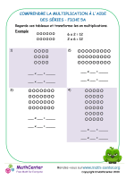Comprendre la multiplication à l'aide des séries 5a
