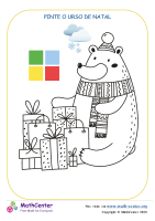 Colorindo Urso De Natal