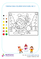Página Para Colorir Do Papai Noel Nº3