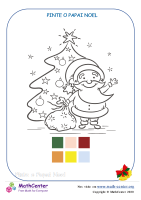 Página Para Colorir Do Papai Noel
