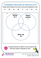 3 Diagramas Circulares De Venn Folha 4:3