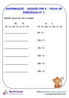 Distribuição - Divisão E Multiplicação Por 5 - Folha De Exercícios Nº 2