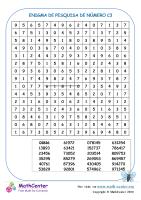 Enigma De Pesquisa De Números C3