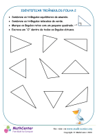 Identificar Triângulos Folha 2