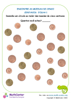 Encontre As Moedas De Cinco Centavos De Euro 1