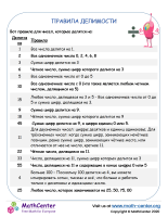 Правила Делимости