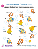 Таблица Умножения На 7 - Рыба Лист 2 (X И ÷)