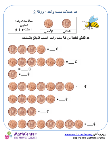 عد عملات سنت واحد 1 يورو