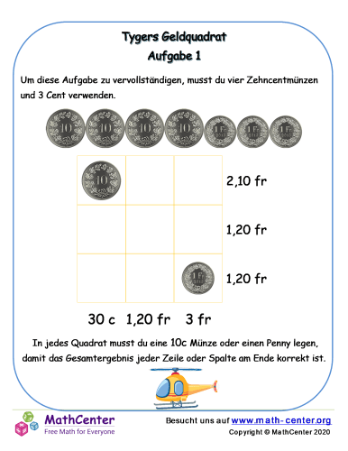 Tygers Geldquadrat Nr.1 (Ch)