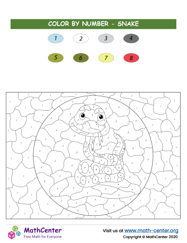Color By Numbers - Snake