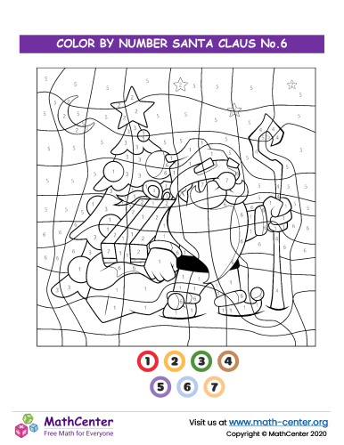 Color By Numbers - Santa No.6
