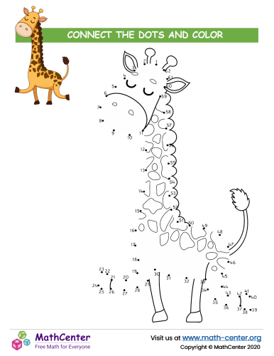 Giraffe Dot To Dot To 62