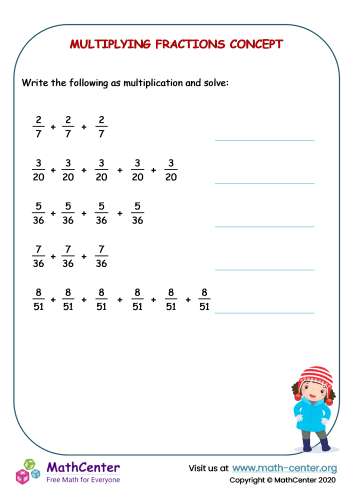 Multiplying Fractions Concept