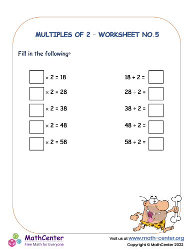 Multiples of 2 - No.5