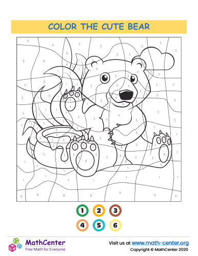 Color By Numbers - Bear