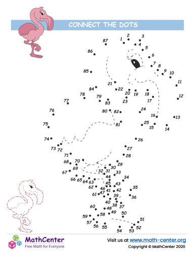 Flamingo Dot To Dot To 87