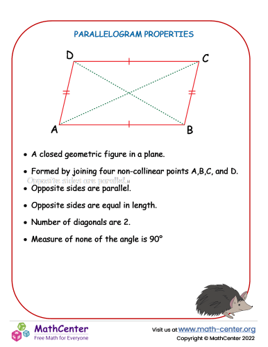 Parallelogram properties