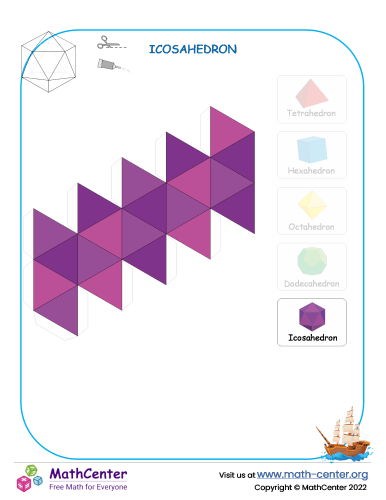 Nets to cut - Icosahedron 3