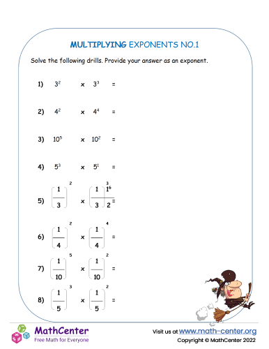 Multiplying Exponents - No.1