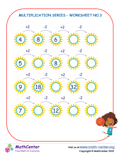 Multiplication Series – Worksheet No.3