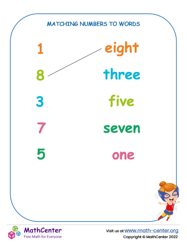 Matching Numbers In Words