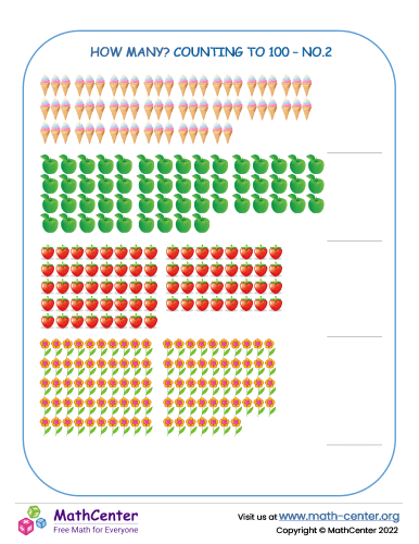 Counting items to 100 – No.2