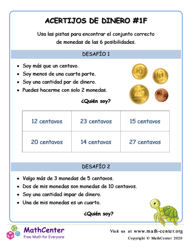 Acertijos de dinero (1F) (Argentina)