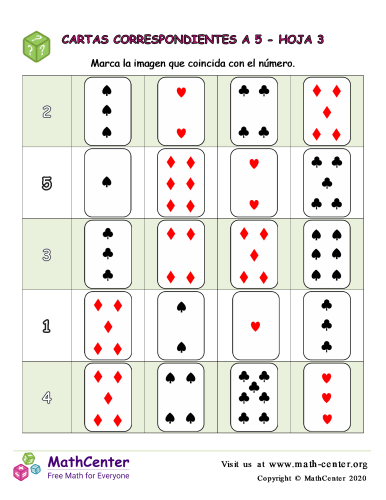 Cartas Correspondientes A 5 Hoja 3