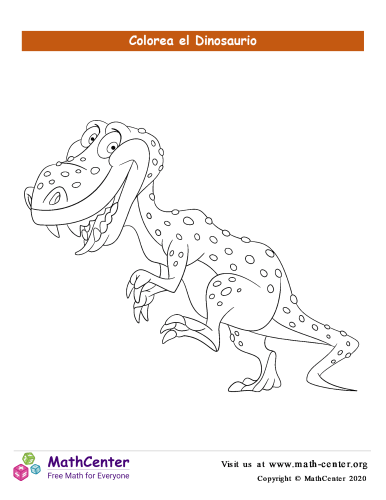 Colorear el dinosaurio N°3