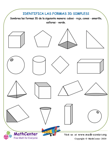Identifica Las Formas 3D Simples1