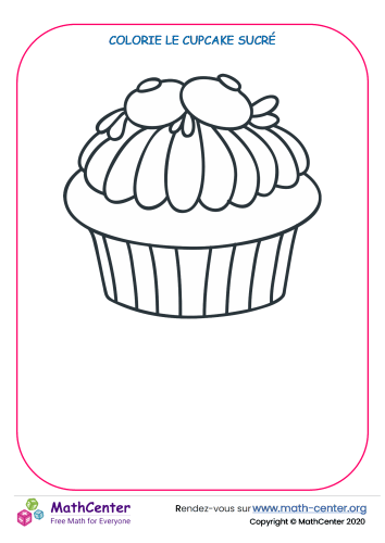 Colorie le cupcake n°11