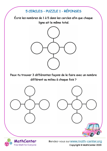 5 cercles - puzzle 1