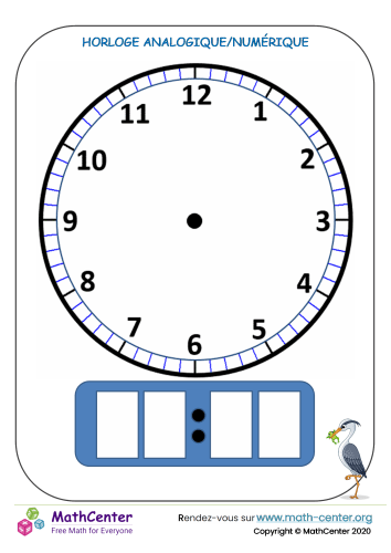 Horloge analogique/numérique
