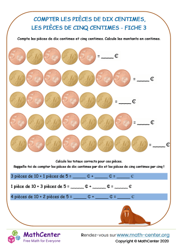 Compter dix et cinq centimes d’euro 3