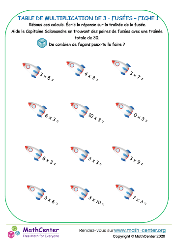3 tableau des horaires - feuille de fusée 1