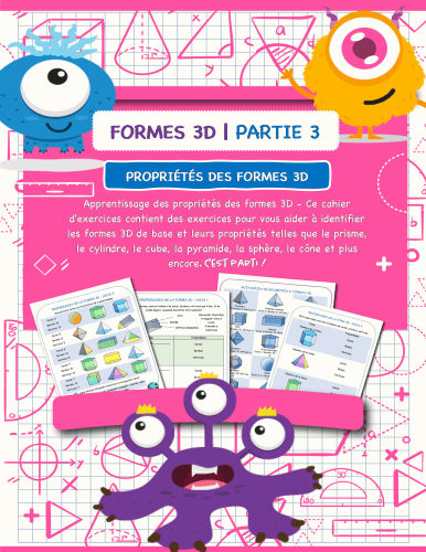 Formes 3d - partie 3 - propriétés des formes 3d