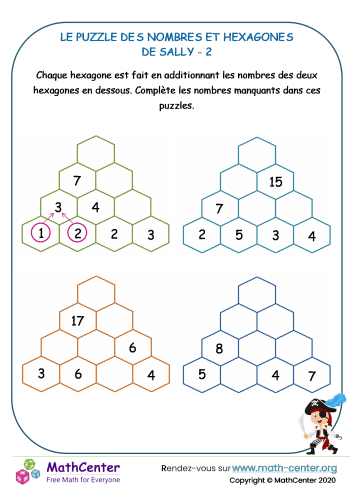 L'hexagone numérique de sally - puzzle 2