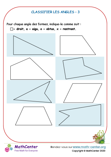 Classifier les angles 3