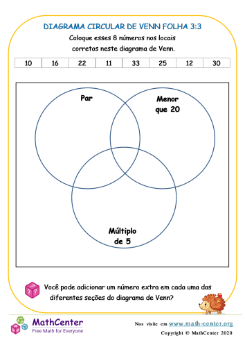 3 Diagrama Circular De Venn Folha 3:3