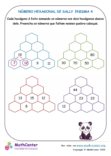 Enigma Do Número Hexagonal De Sally 4