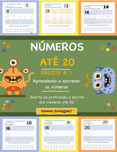 Números Até 20 - Aprendendo A Escrever Os Números