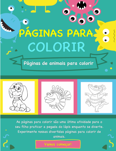 Páginas De Animais Para Colorir